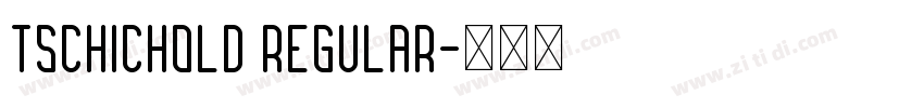 Tschichold Regular字体转换